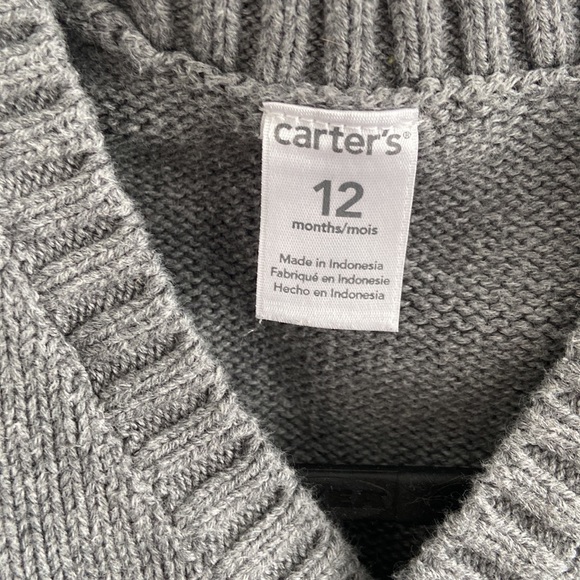 Carter’s 100% Cotton Baby Sweater Vest - size 12 months - Picture 3 of 4